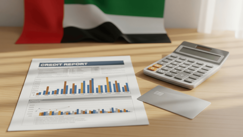 minimum credit score for credit card in uae